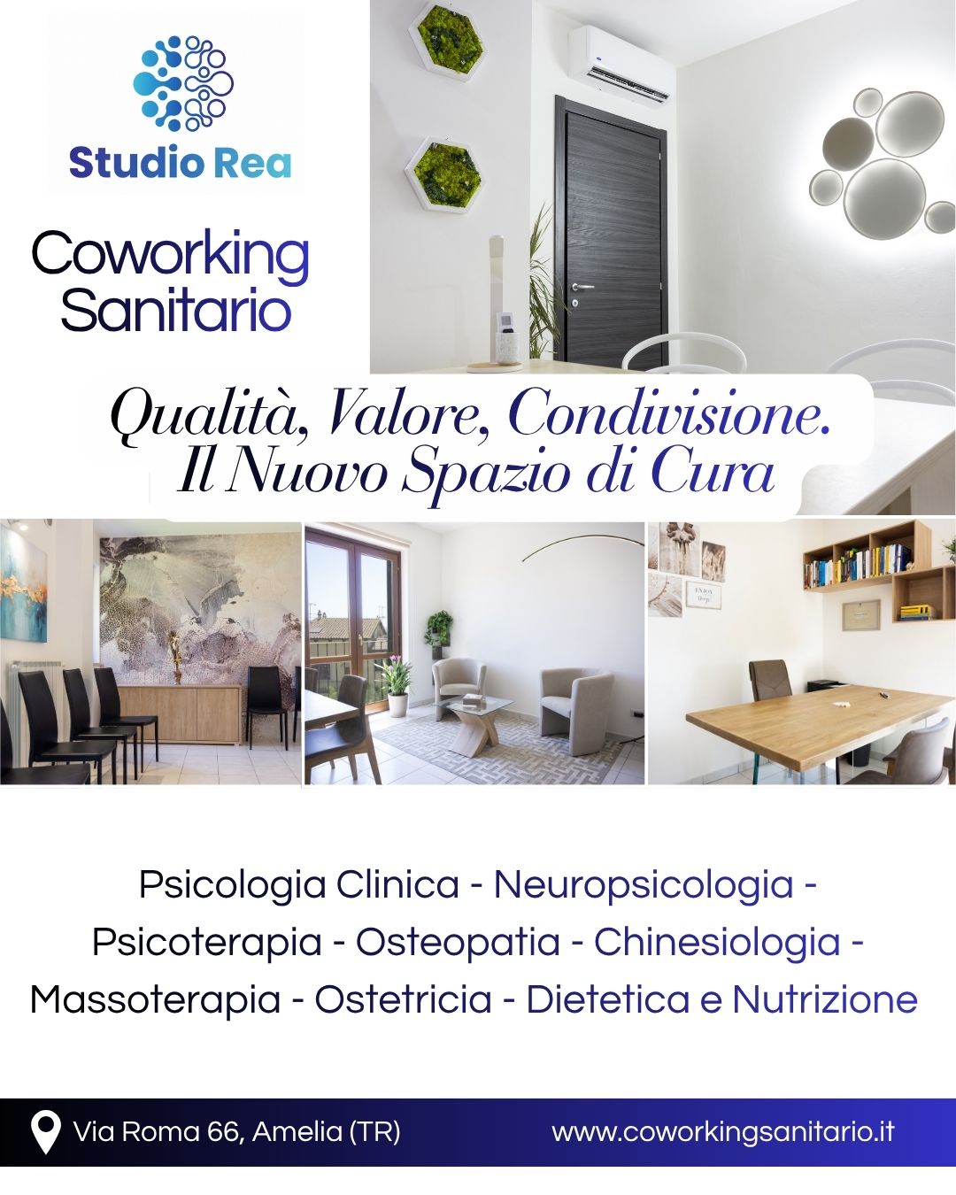 Studio professionale arredato per professionisti della salute ad Amelia